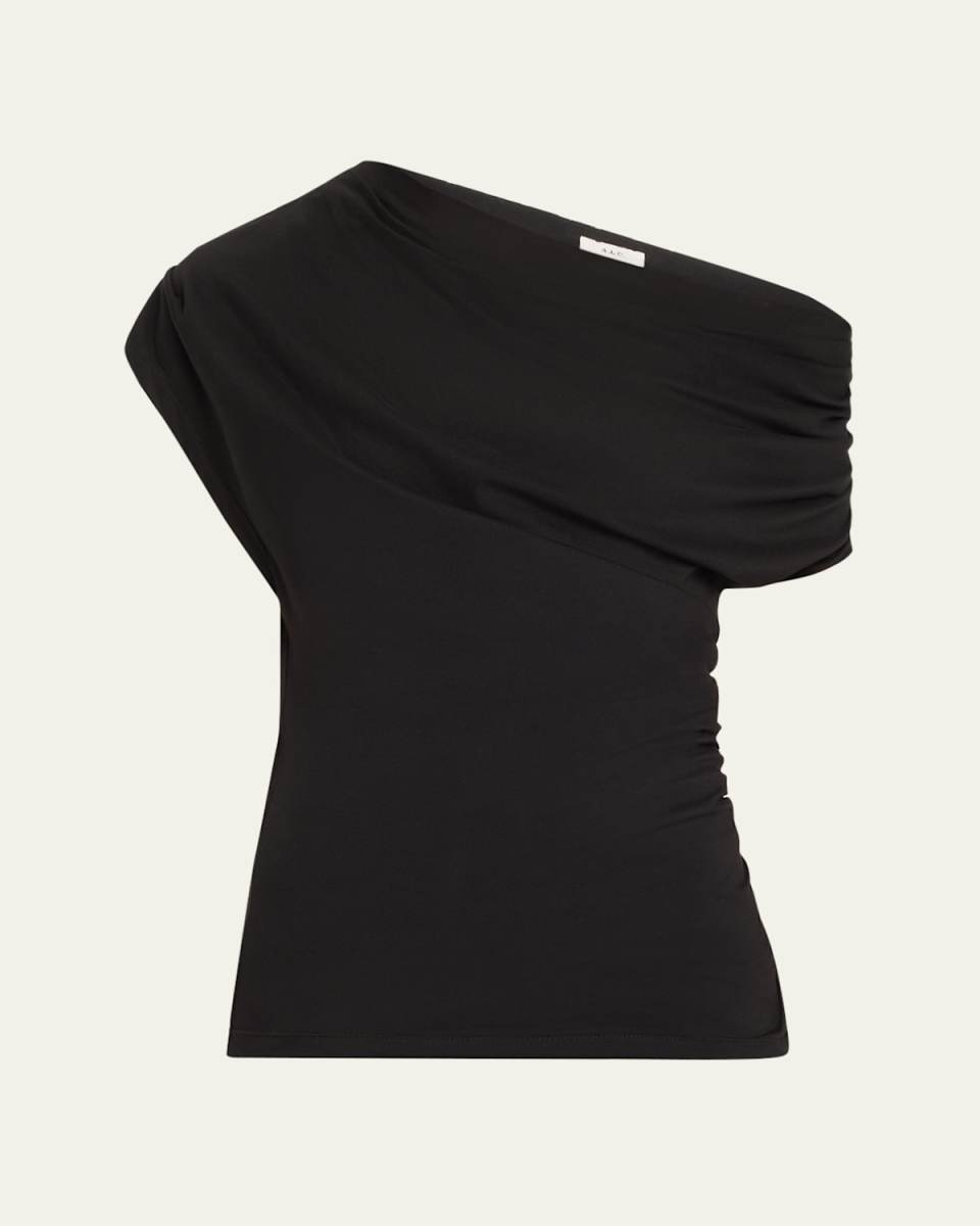 Alice Draped One-Shoulder T